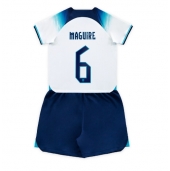 Engeland Harry Maguire #6 Thuis tenue voor kinderen WK 2022 Korte Mouwen (+ broek)