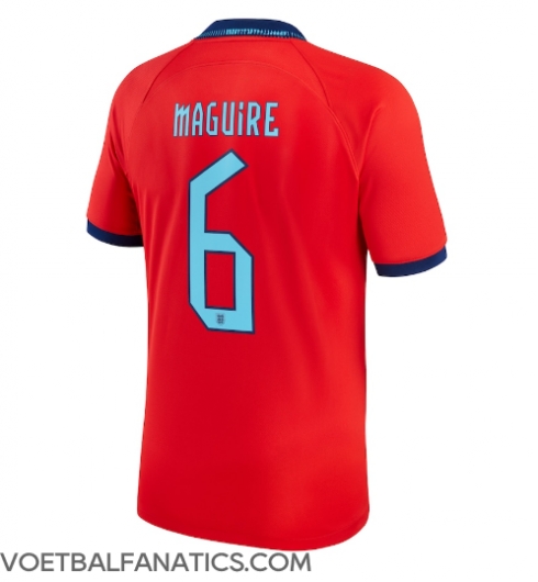 Engeland Harry Maguire #6 Uit tenue WK 2022 Korte Mouwen