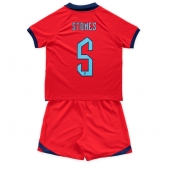 Engeland John Stones #5 Uit tenue voor kinderen WK 2022 Korte Mouwen (+ broek)