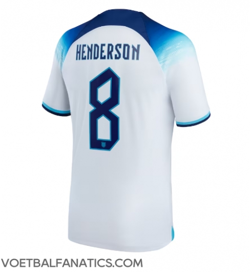 Engeland Jordan Henderson #8 Thuis tenue WK 2022 Korte Mouwen