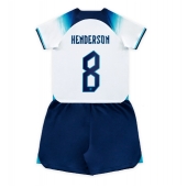 Engeland Jordan Henderson #8 Thuis tenue voor kinderen WK 2022 Korte Mouwen (+ broek)