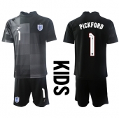 Engeland Jordan Pickford #1 Keeper Thuis tenue voor kinderen WK 2022 Korte Mouwen (+ broek)