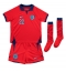 Engeland Jude Bellingham #22 Uit tenue voor kinderen WK 2022 Korte Mouwen (+ broek)