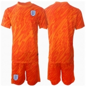 Engeland Keeper Thuis tenue voor kinderen EK 2024 Korte Mouwen (+ broek)