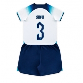 Engeland Luke Shaw #3 Thuis tenue voor kinderen WK 2022 Korte Mouwen (+ broek)
