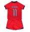 Engeland Marcus Rashford #11 Uit tenue voor kinderen WK 2022 Korte Mouwen (+ broek)