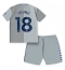 Everton Ashley Young #18 Derde tenue voor kinderen 2023-24 Korte Mouwen (+ broek)