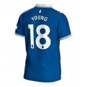 Everton Ashley Young #18 Thuis tenue 2023-24 Korte Mouwen