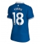 Everton Ashley Young #18 Thuis tenue voor Dames 2023-24 Korte Mouwen