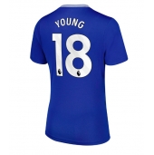 Everton Ashley Young #18 Thuis tenue voor Dames 2024-25 Korte Mouwen