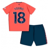 Everton Ashley Young #18 Uit tenue voor kinderen 2023-24 Korte Mouwen (+ broek)