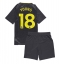 Everton Ashley Young #18 Uit tenue voor kinderen 2024-25 Korte Mouwen (+ broek)