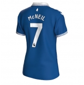 Everton Dwight McNeil #7 Thuis tenue voor Dames 2023-24 Korte Mouwen