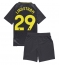 Everton Jesper Lindstrom #29 Uit tenue voor kinderen 2024-25 Korte Mouwen (+ broek)
