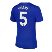 Everton Michael Keane #5 Thuis tenue voor Dames 2024-25 Korte Mouwen