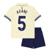 Everton Michael Keane #5 Uit tenue voor kinderen 2025-26 Korte Mouwen (+ broek)
