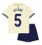 Everton Michael Keane #5 Uit tenue voor kinderen 2025-26 Korte Mouwen (+ broek)