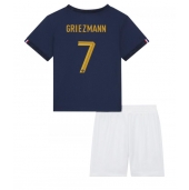 Frankrijk Antoine Griezmann #7 Thuis tenue voor kinderen WK 2022 Korte Mouwen (+ broek)