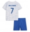 Frankrijk Antoine Griezmann #7 Uit tenue voor kinderen WK 2022 Korte Mouwen (+ broek)