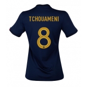 Frankrijk Aurelien Tchouameni #8 Thuis tenue voor Dames WK 2022 Korte Mouwen