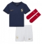 Frankrijk Aurelien Tchouameni #8 Thuis tenue voor kinderen WK 2022 Korte Mouwen (+ broek)