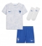 Frankrijk Aurelien Tchouameni #8 Uit tenue voor kinderen WK 2022 Korte Mouwen (+ broek)