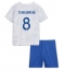 Frankrijk Aurelien Tchouameni #8 Uit tenue voor kinderen WK 2022 Korte Mouwen (+ broek)