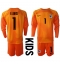Frankrijk Hugo Lloris #1 Keeper Thuis tenue voor kinderen WK 2022 Lange Mouwen (+ broek)