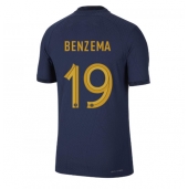 Frankrijk Karim Benzema #19 Thuis tenue WK 2022 Korte Mouwen