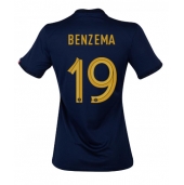 Frankrijk Karim Benzema #19 Thuis tenue voor Dames WK 2022 Korte Mouwen