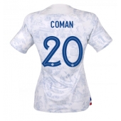 Frankrijk Kingsley Coman #20 Uit tenue voor Dames WK 2022 Korte Mouwen