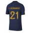 Frankrijk Lucas Hernandez #21 Thuis tenue WK 2022 Korte Mouwen