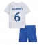 Frankrijk Matteo Guendouzi #6 Uit tenue voor kinderen WK 2022 Korte Mouwen (+ broek)