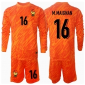 Frankrijk Mike Maignan #16 Keeper Uit tenue voor kinderen EK 2024 Lange Mouwen (+ broek)
