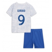Frankrijk Olivier Giroud #9 Uit tenue voor kinderen WK 2022 Korte Mouwen (+ broek)
