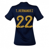 Frankrijk Theo Hernandez #22 Thuis tenue voor Dames WK 2022 Korte Mouwen