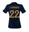 Frankrijk Theo Hernandez #22 Thuis tenue voor Dames WK 2022 Korte Mouwen