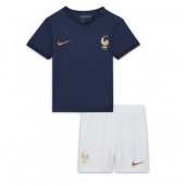 Frankrijk Thuis tenue voor kinderen WK 2022 Korte Mouwen (+ broek)