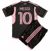 Inter Miami Lionel Messi #10 Uit tenue voor kinderen 2023-24 Korte Mouwen (+ broek)