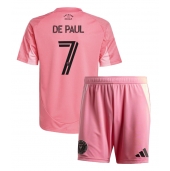 Inter Miami Rodrigo De Paul #7 Thuis tenue voor kinderen 2025-26 Korte Mouwen (+ broek)