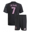 Inter Miami Rodrigo De Paul #7 Uit tenue voor kinderen 2025-26 Korte Mouwen (+ broek)