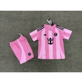 Inter Miami Thuis tenue voor kinderen 2025-26 Korte Mouwen (+ broek)