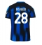 Inter Milan Benjamin Pavard #28 Thuis tenue 2023-24 Korte Mouwen
