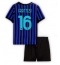 Inter Milan Davide Frattesi #16 Thuis tenue voor kinderen 2025-26 Korte Mouwen (+ broek)
