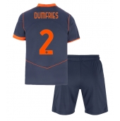 Inter Milan Denzel Dumfries #2 Derde tenue voor kinderen 2025-26 Korte Mouwen (+ broek)