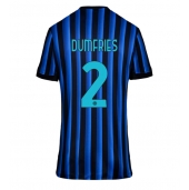 Inter Milan Denzel Dumfries #2 Thuis tenue voor Dames 2025-26 Korte Mouwen