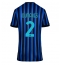 Inter Milan Denzel Dumfries #2 Thuis tenue voor Dames 2025-26 Korte Mouwen