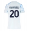 Inter Milan Hakan Calhanoglu #20 Uit tenue voor Dames 2025-26 Korte Mouwen