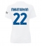 Inter Milan Henrikh Mkhitaryan #22 Uit tenue voor Dames 2023-24 Korte Mouwen