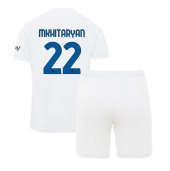 Inter Milan Henrikh Mkhitaryan #22 Uit tenue voor kinderen 2023-24 Korte Mouwen (+ broek)